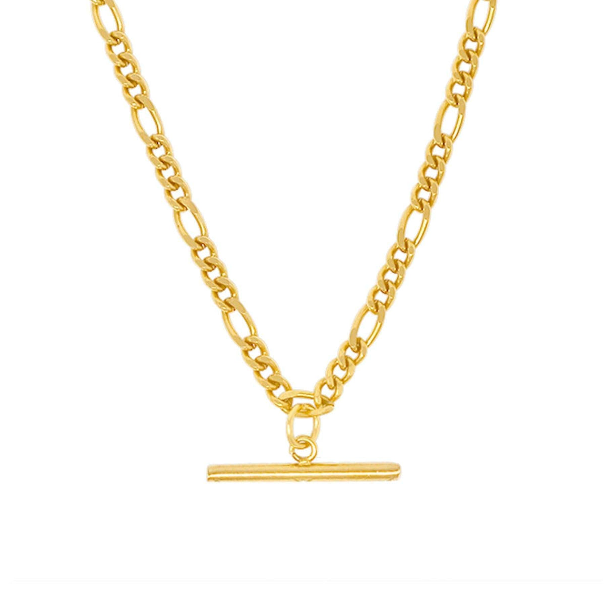 BohoMoon Stainless Steel Camden Bar Necklace Gold