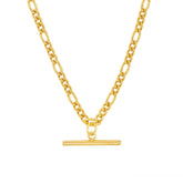 BohoMoon Stainless Steel Camden Bar Necklace Gold