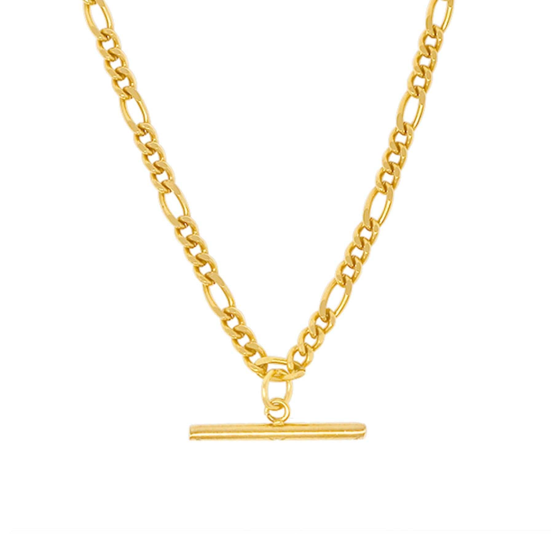 BohoMoon Stainless Steel Camden Bar Necklace Gold