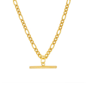 BohoMoon Stainless Steel Camden Bar Necklace Gold