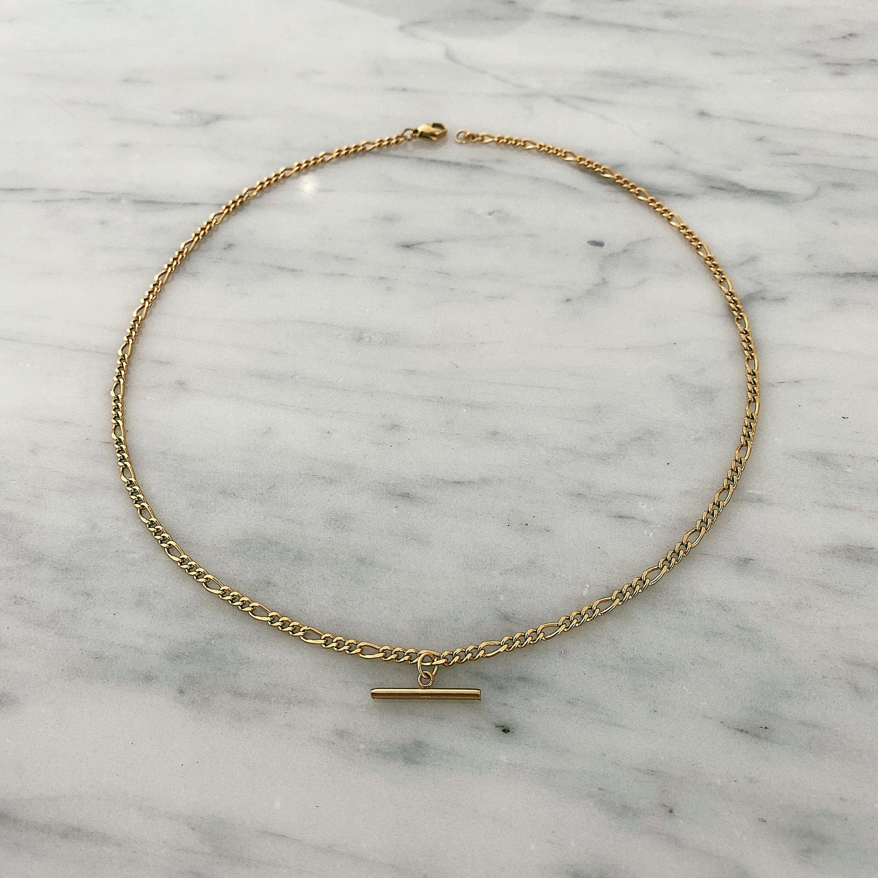 BohoMoon Stainless Steel Camden Bar Necklace