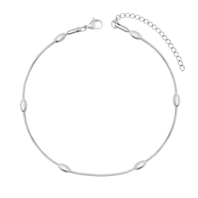 BohoMoon Stainless Steel Cara Anklet Silver
