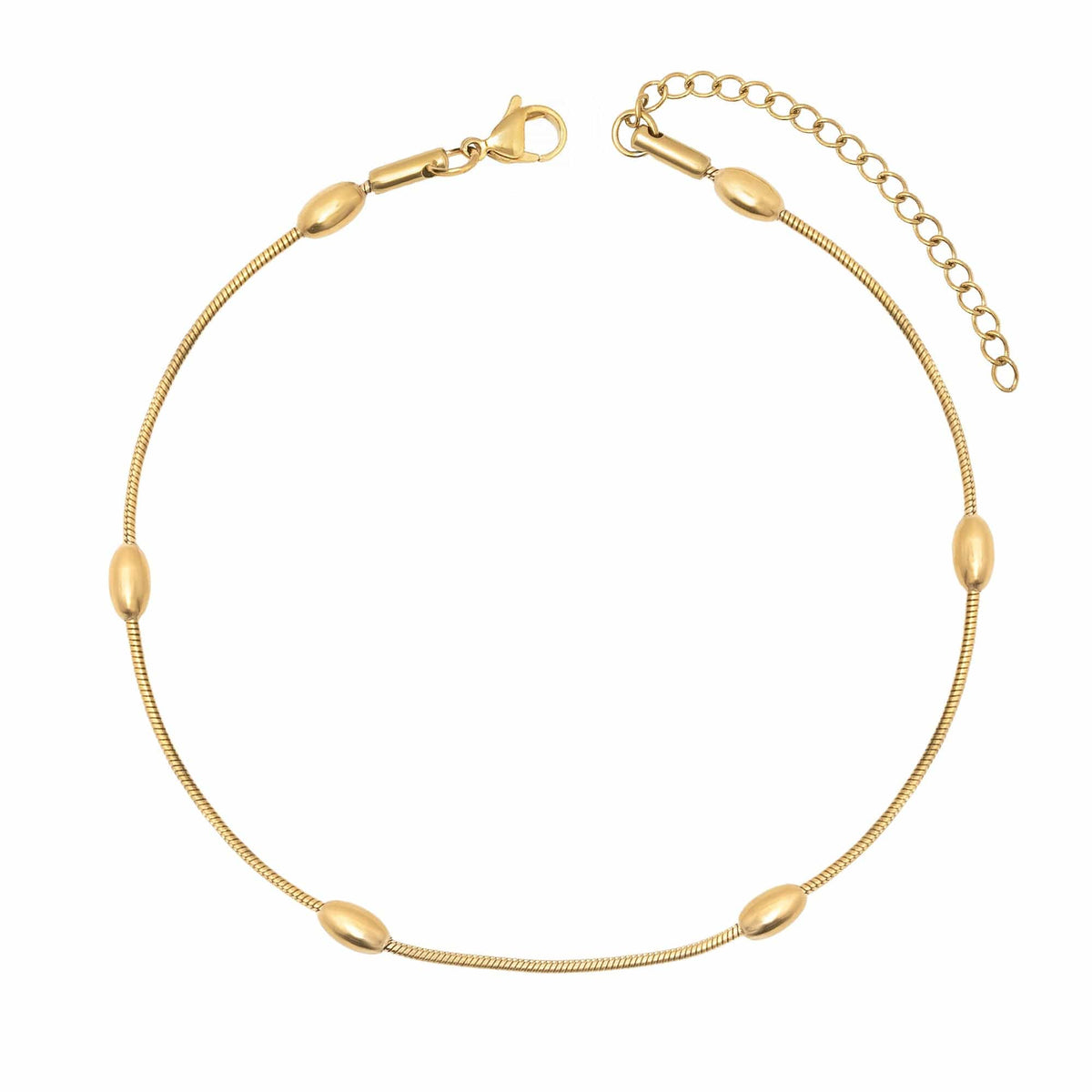 BohoMoon Stainless Steel Cara Anklet Gold
