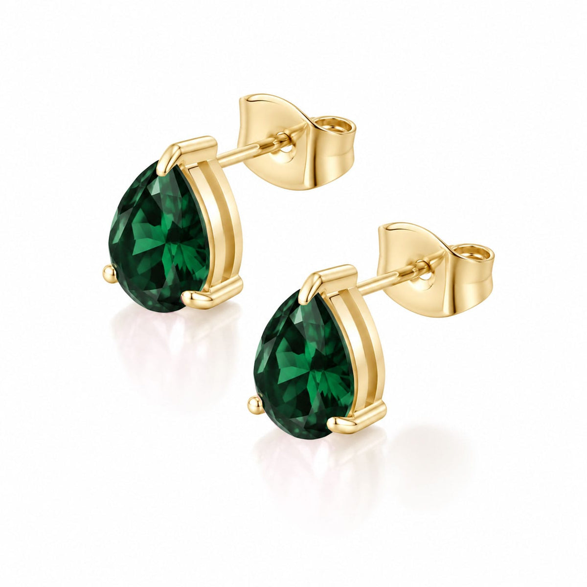 Bohomoon Stainless Steel Carli Pear Stud Earrings