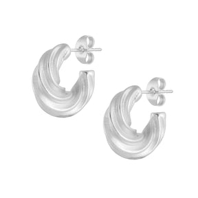 BOHOMOON Stainless Steel Carmel Hoop Earrings Silver