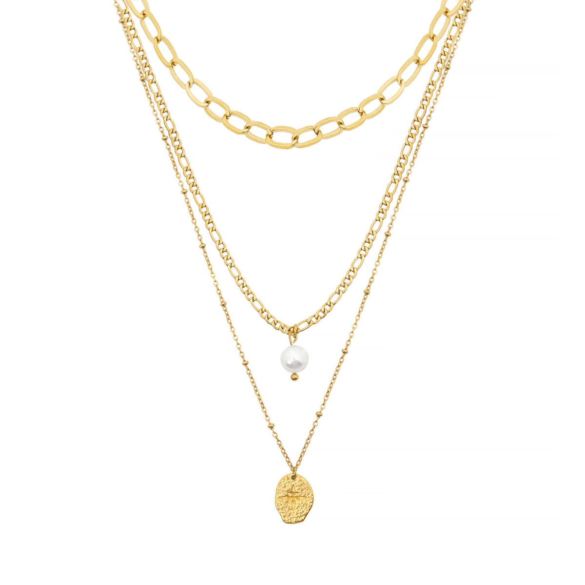 Cascade Pearl Layered Necklace