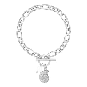 Bohomoon Stainless Steel Cavallino Pearl TBar Bracelet