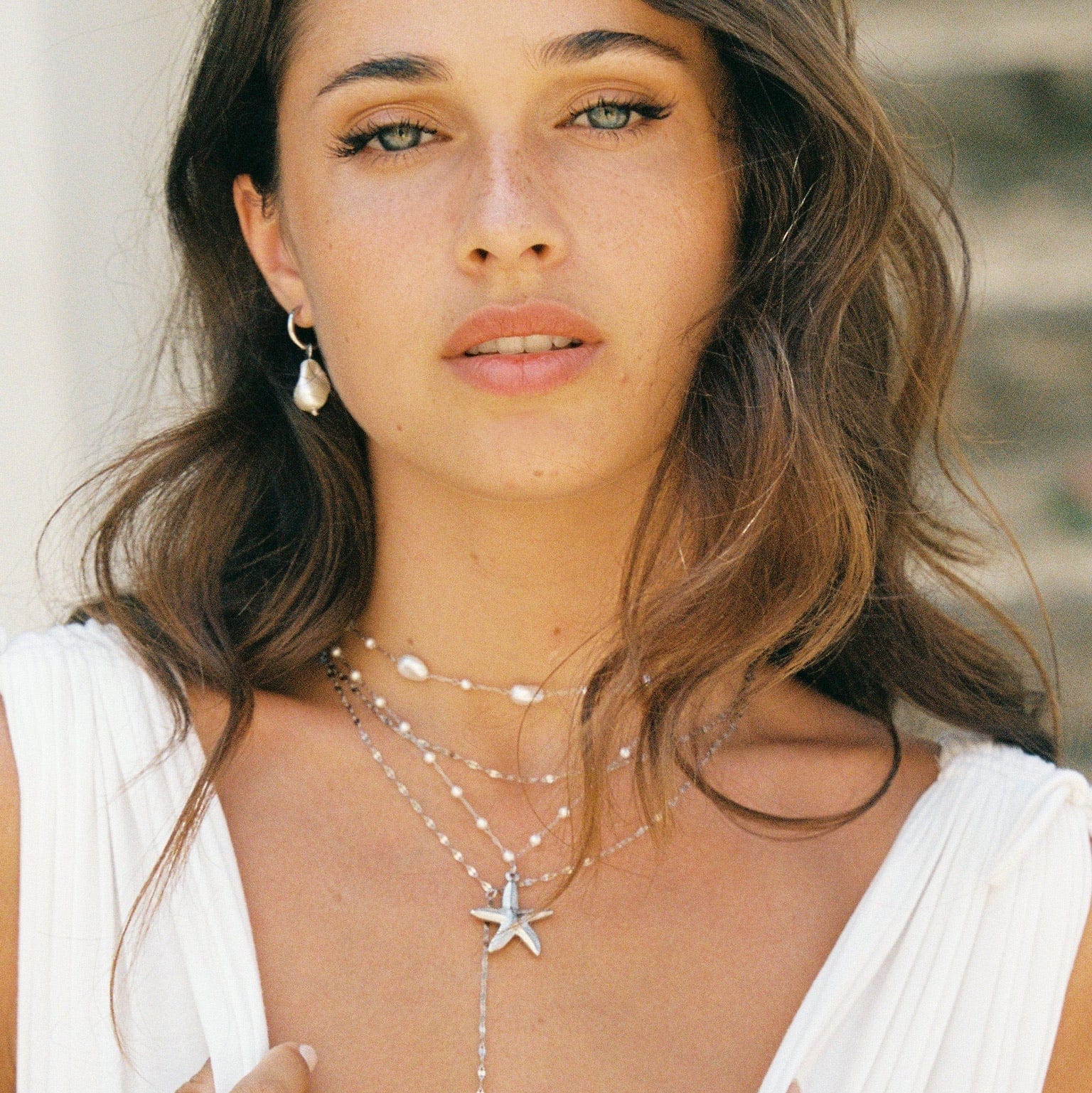 Bohomoon Stainless Steel Cayenne Pearl Choker