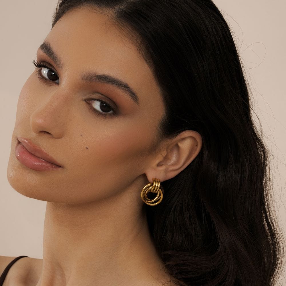 Bohomoon Stainless Steel Cece Stud Earrings