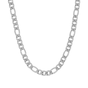 BohoMoon Stainless Steel Chunky Figaro Choker / Necklace Silver / Choker