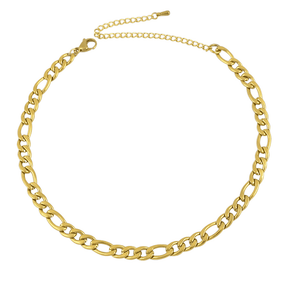 BohoMoon Stainless Steel Chunky Figaro Choker / Necklace