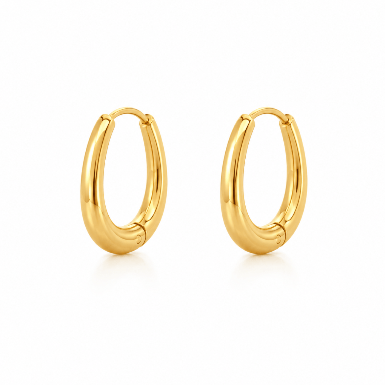 Bohomoon Stainless Steel Clarity Hoop Earrings