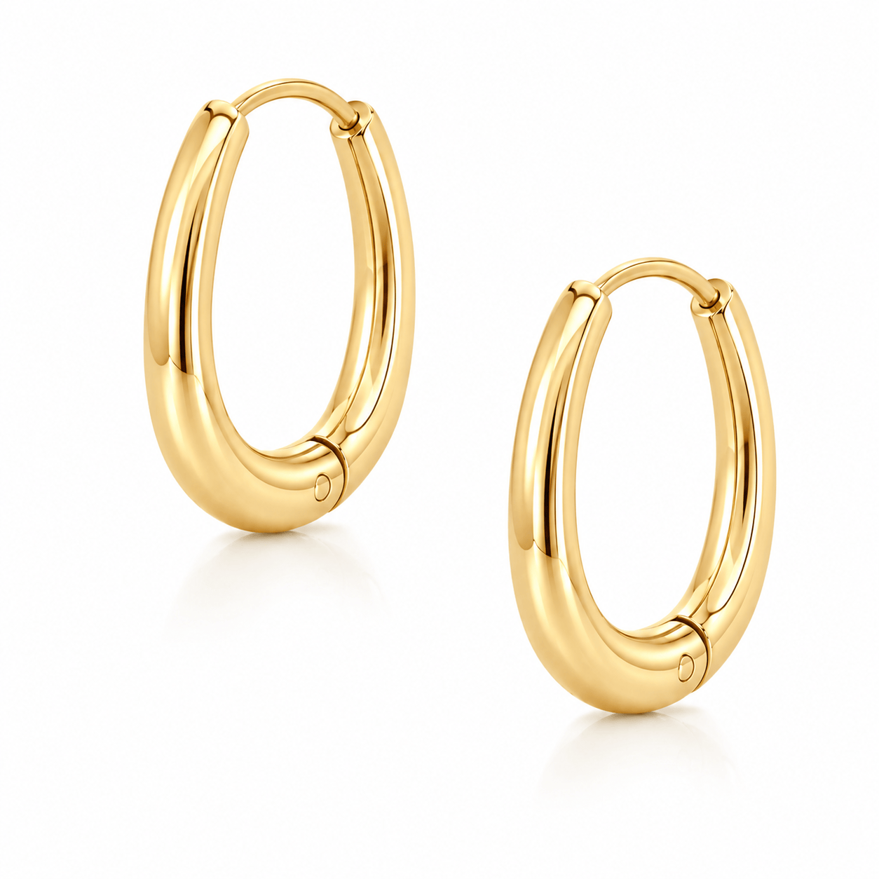 Bohomoon Stainless Steel Clarity Hoop Earrings