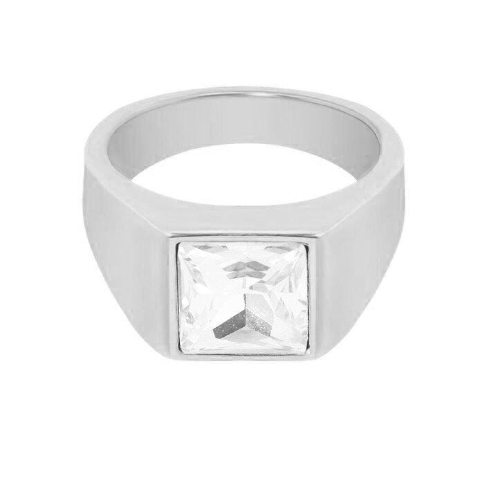 BohoMoon Stainless Steel Clarity Ring Silver / US 5 / UK J / EUR 49 (x small)
