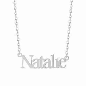 Bohomoon Stainless Steel Classic Nameplate Necklace