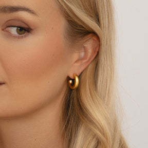 Bohomoon Stainless Steel Classic Hoop Earrings