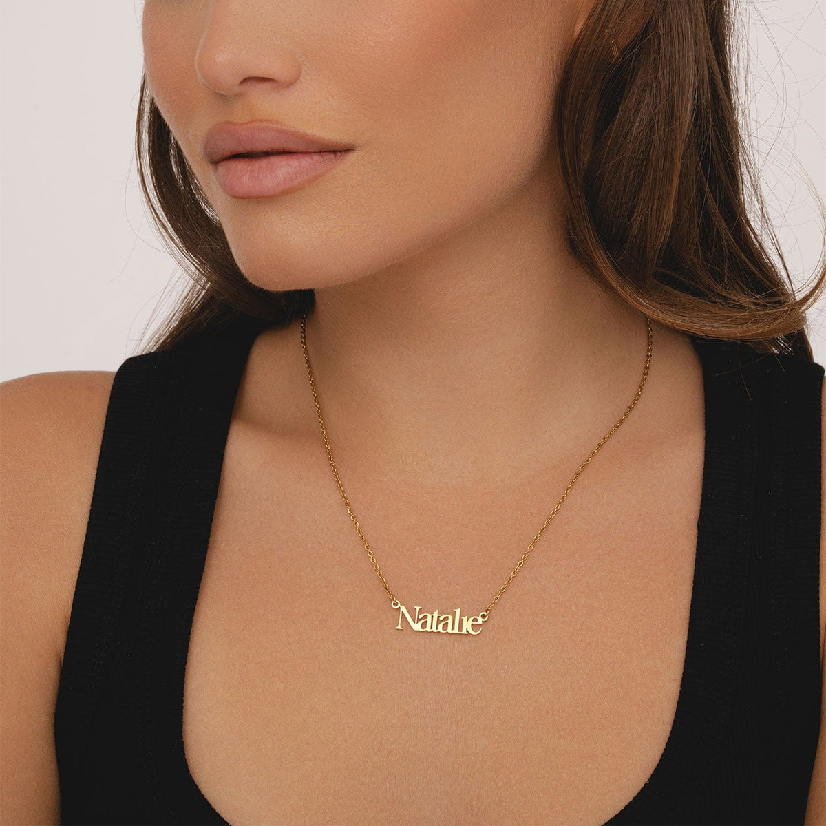 Bohomoon Stainless Steel Personalised Name Necklace - Classic