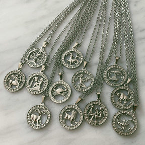 BohoMoon Stainless Steel Classic Zodiac Necklace