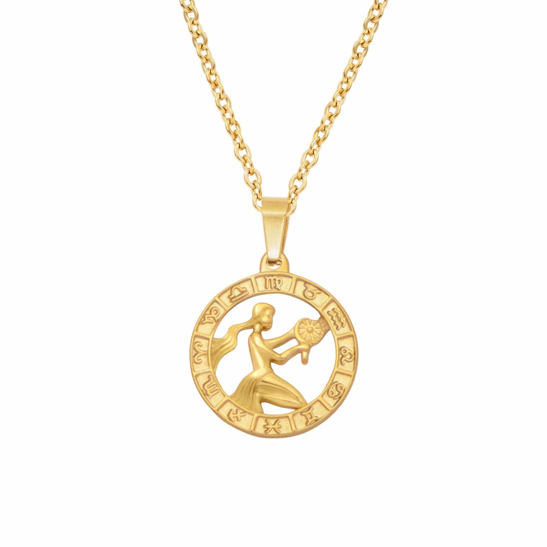 Bohomoon Stainless Steel Classic Zodiac Necklace