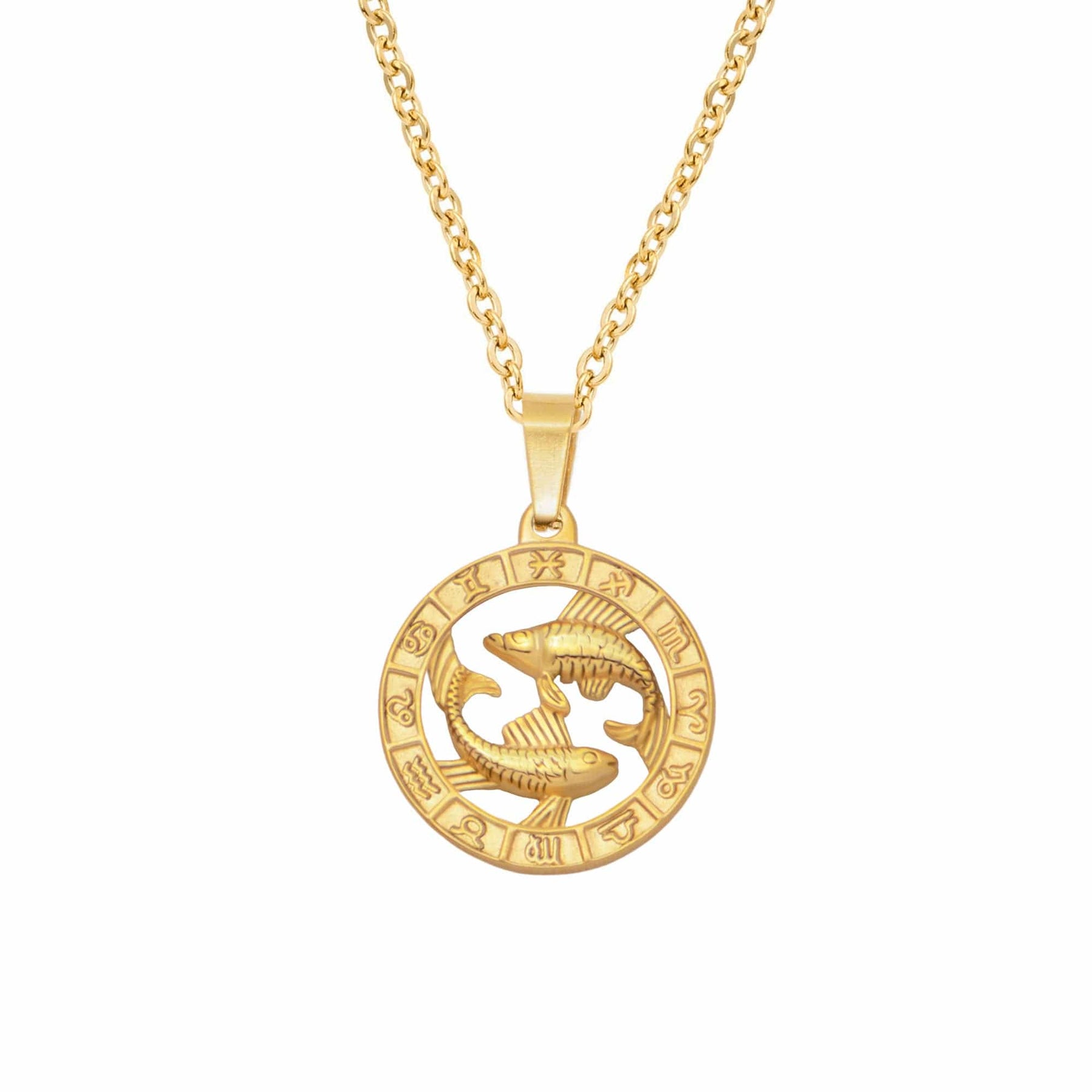 BohoMoon Stainless Steel Classic Zodiac Necklace