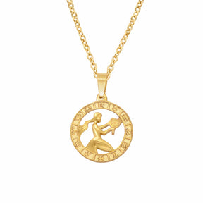 BohoMoon Stainless Steel Classic Zodiac Necklace