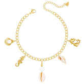 Bohomoon Stainless Steel Coast Pearl Anklet