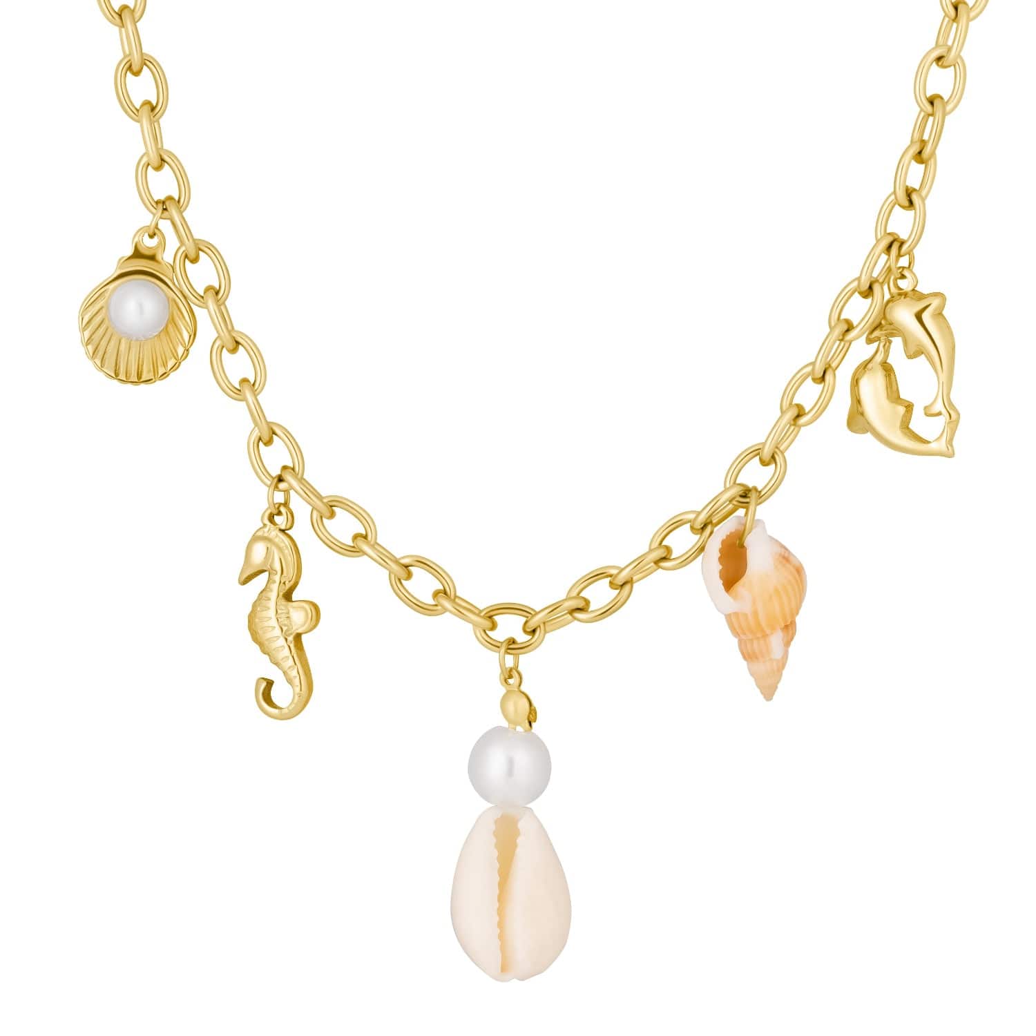 Bohomoon Stainless Steel Coast Pearl Necklace
