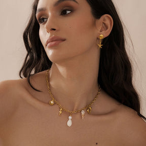 Bohomoon Stainless Steel Coast Pearl Necklace