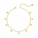 Bohomoon Stainless Steel Coin Anklet