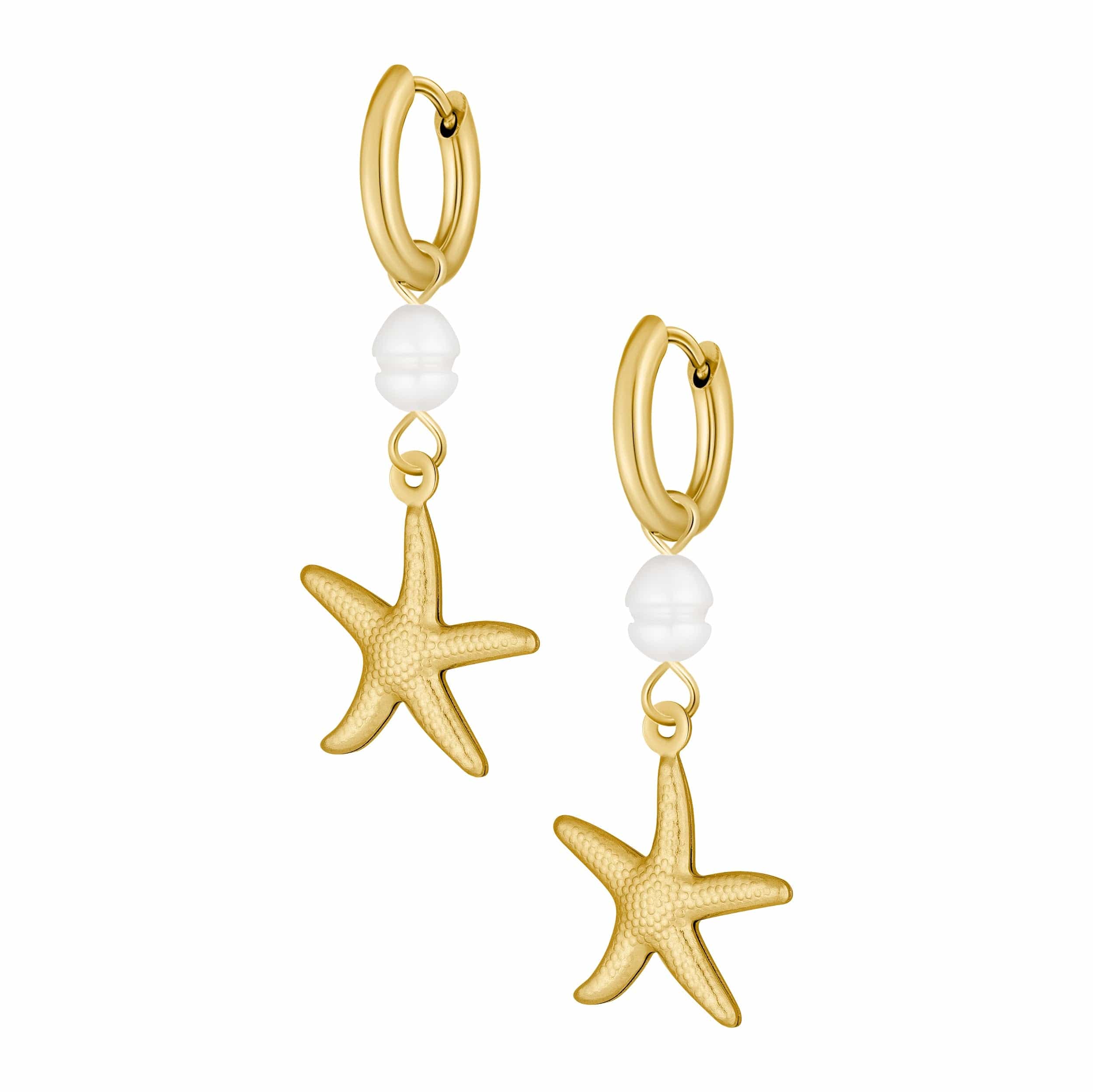 Bohomoon Stainless Steel Colleen Starfish Hoop Earrings