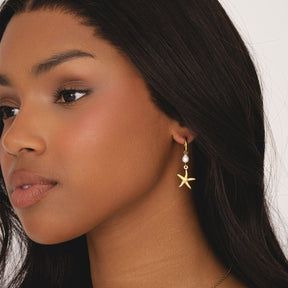 Bohomoon Stainless Steel Colleen Starfish Hoop Earrings