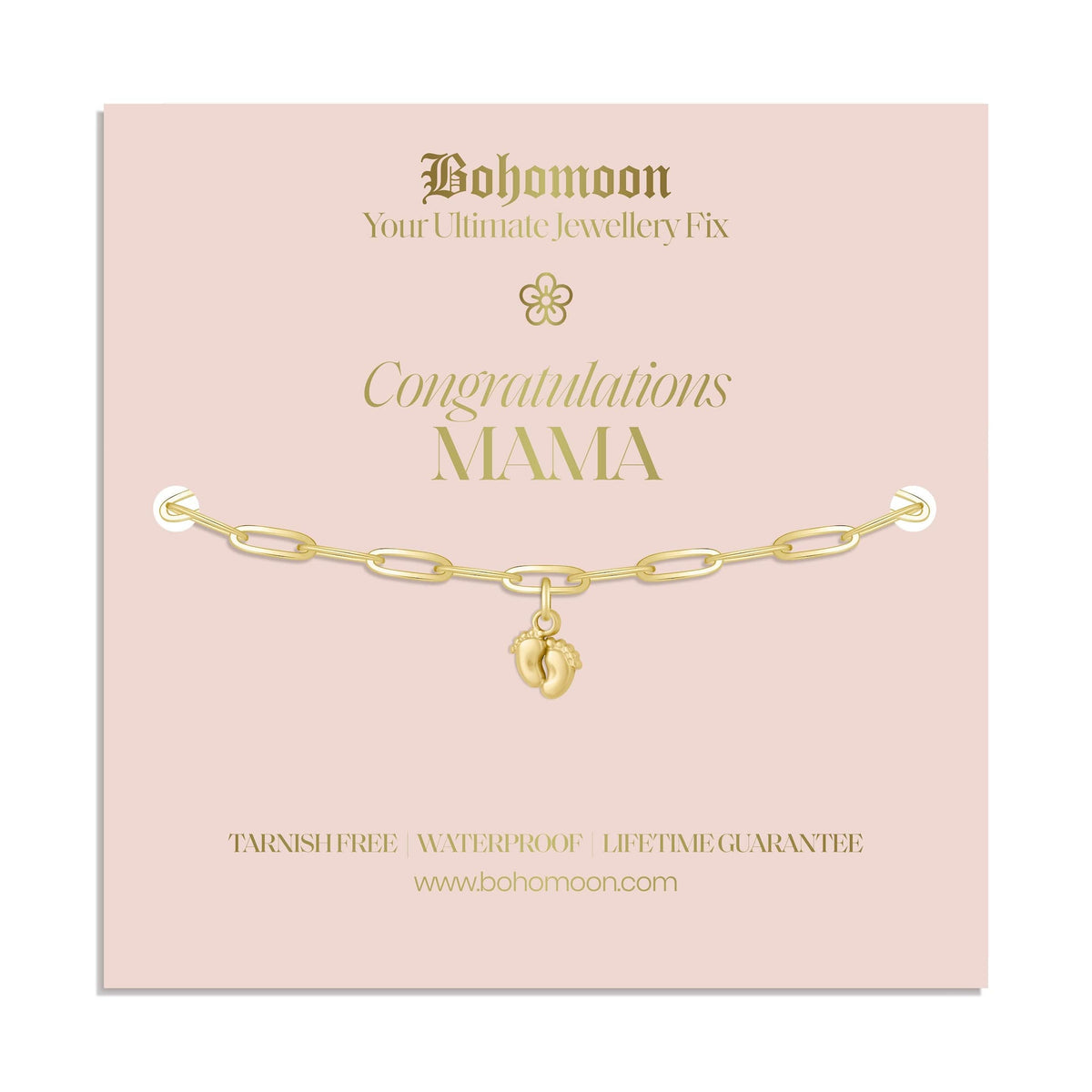 Bohomoon Stainless Steel Congratulations Mama Bracelet