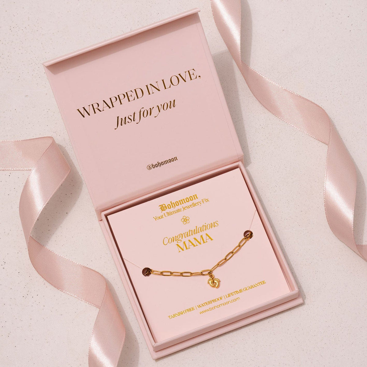 Bohomoon Stainless Steel Congratulations Mama Bracelet