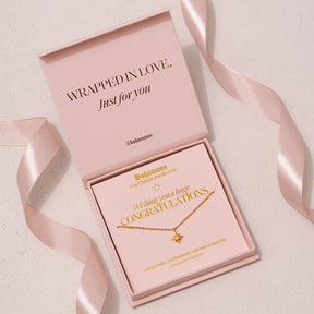 Bohomoon Stainless Steel Congratulations Necklace