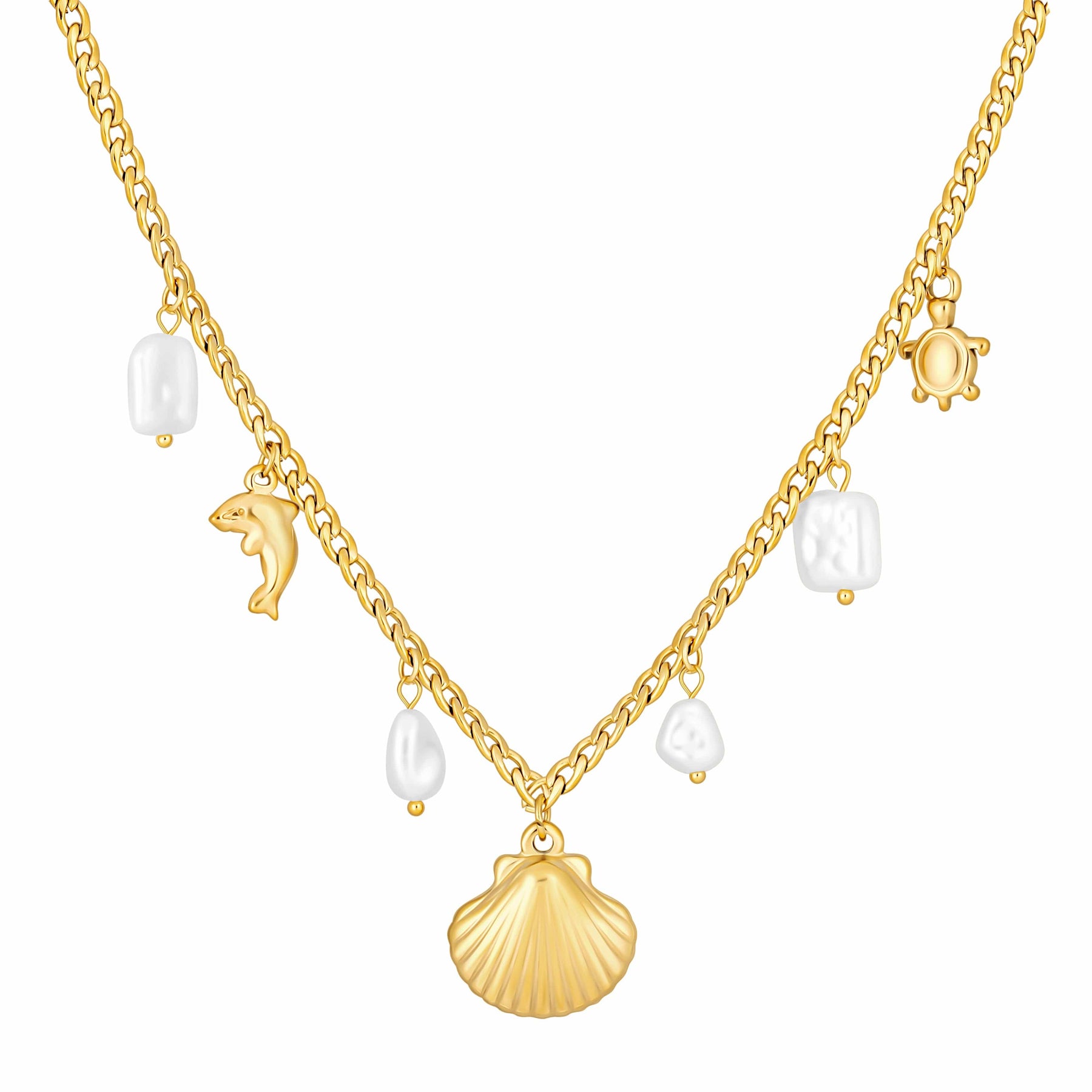 Bohomoon Stainless Steel Cove Pearl Necklace