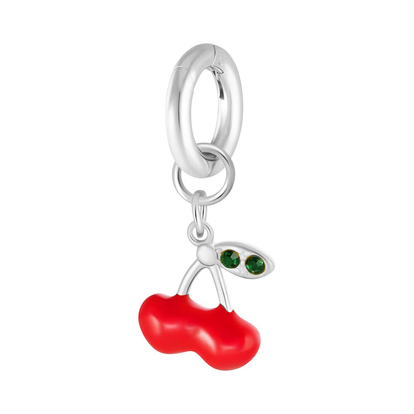 Bohomoon Stainless Steel Crimson Cherry Bikini Charm