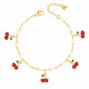 Bohomoon Stainless Steel Crimson Cherry Bracelet