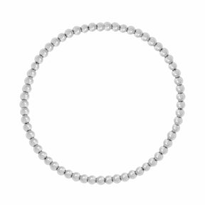 BohoMoon Stainless Steel Gloria Beaded Bracelet Silver
