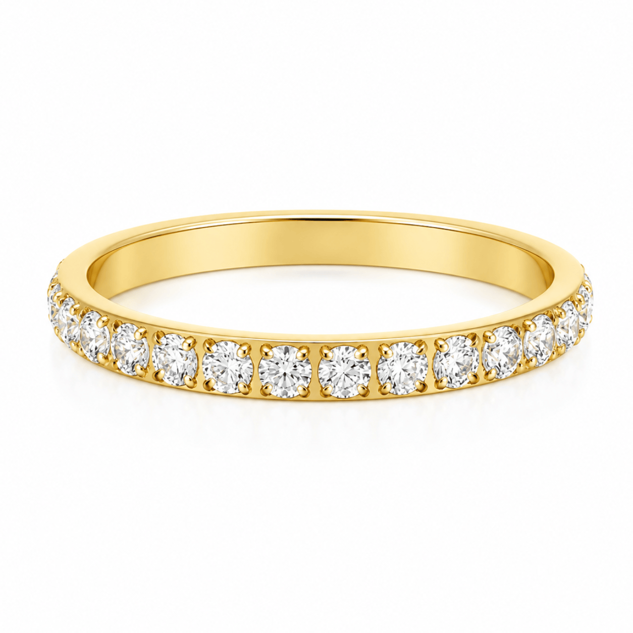 Bohomoon Stainless Steel Crystal Ring