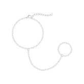 Bohomoon Stainless Steel Cult Hand Chain Bracelet