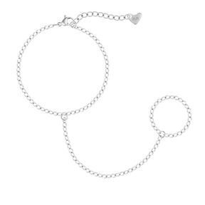 Bohomoon Stainless Steel Cult Hand Chain Bracelet