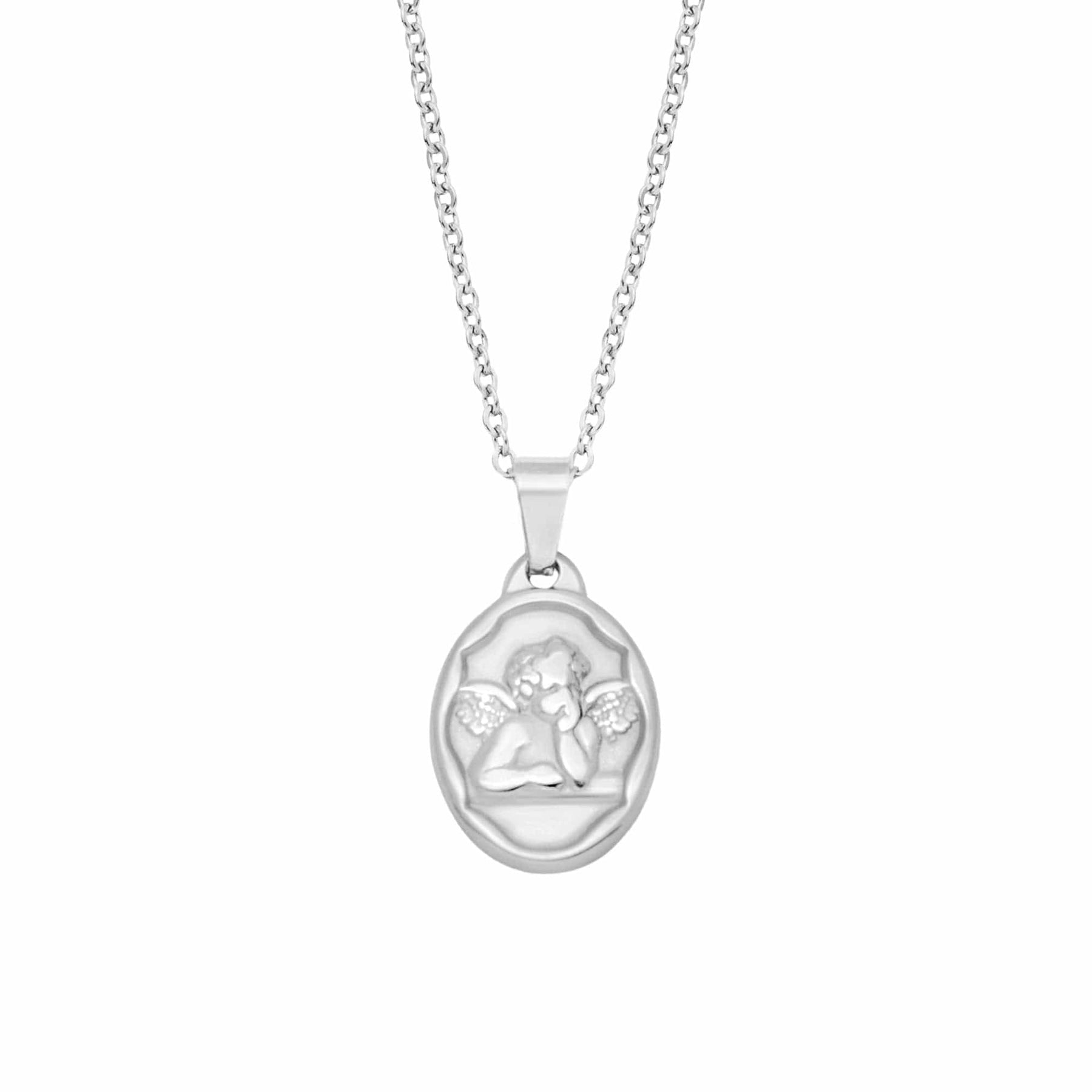 BohoMoon Stainless Steel Cupid Necklace Silver
