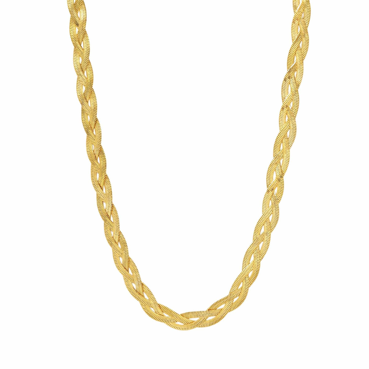 BohoMoon Stainless Steel Dahlia Necklace Gold