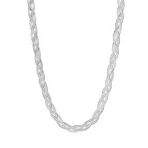 BohoMoon Stainless Steel Dahlia Necklace Silver