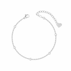 Bohomoon Stainless Steel Dainty Ball Anklet