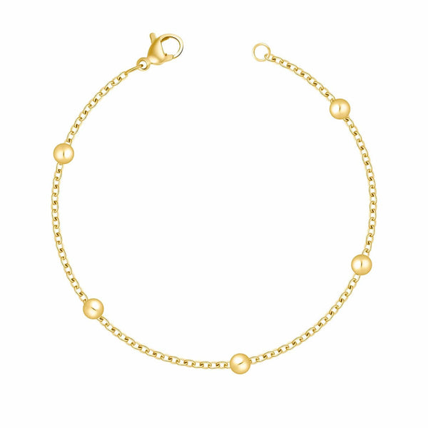 Bohomoon Stainless Steel Dainty Ball Bracelet