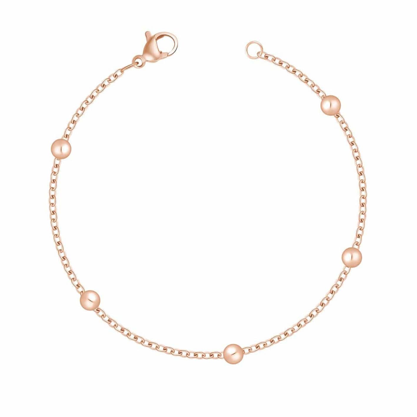Bohomoon Stainless Steel Dainty Ball Bracelet