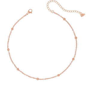 Bohomoon Stainless Steel Dainty Ball Choker / Necklace