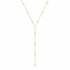 Bohomoon Stainless Steel Dainty Ball Lariat Necklace