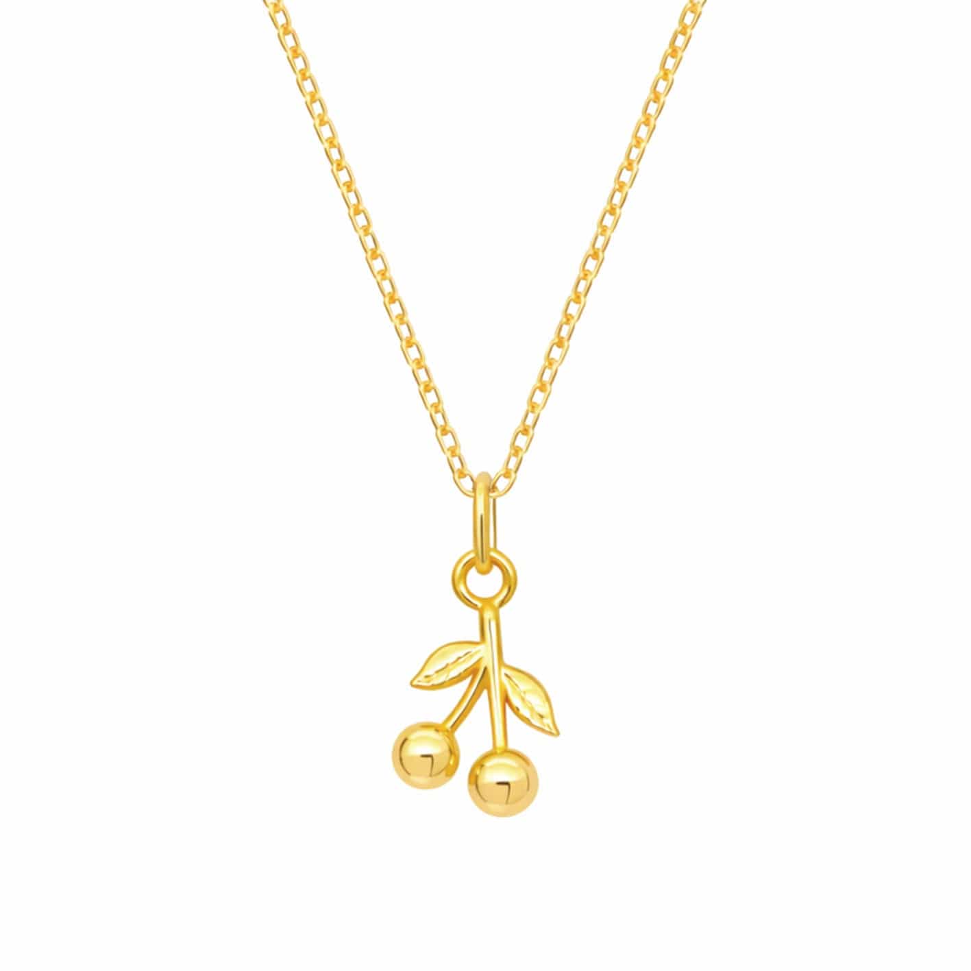 Bohomoon Stainless Steel Dainty Cherry Necklace